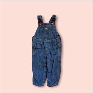 Vintage OshKosh B'gosh Vestbak Unisex Blue Denim Overalls-12M